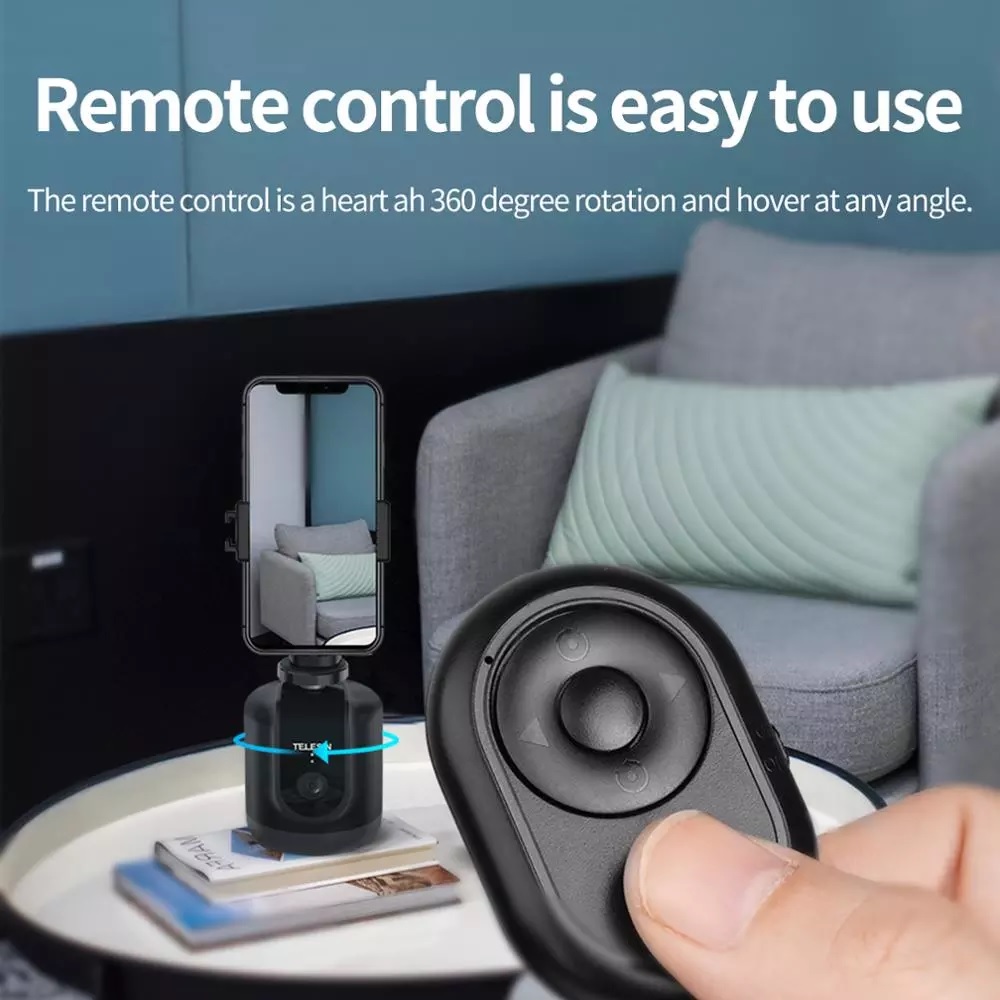 TELESIN 360 Auto Rotate Smart Follow Face Detection Tracker Selfie ...