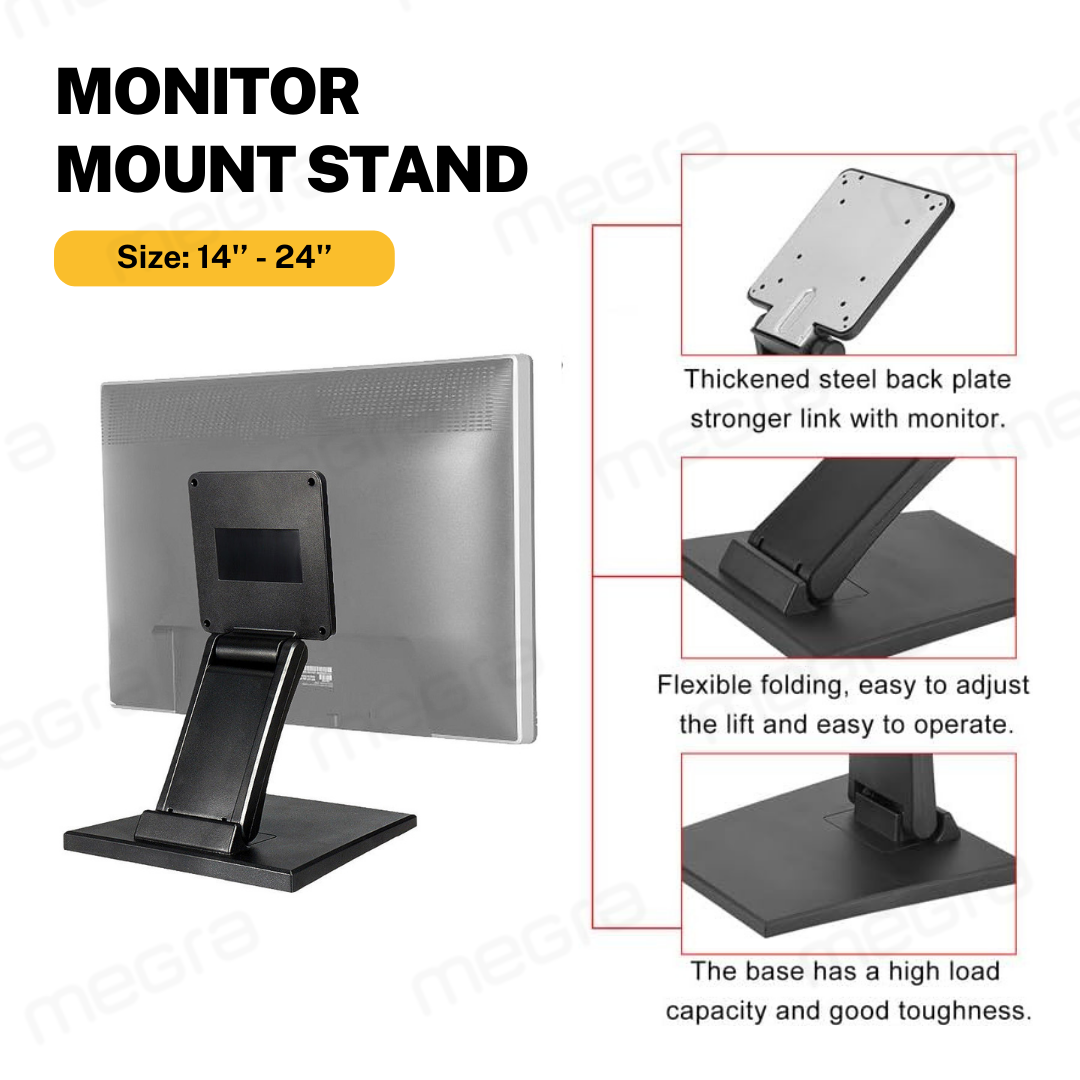 Monitor Stand Foldable Table Top TV Stand Monitor Universal Stand ...
