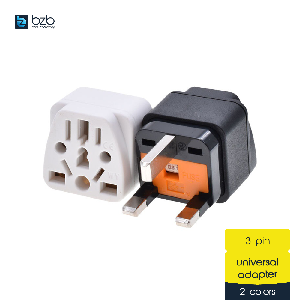 13A Fused Universal Adapter 3 Pin Plug Socket Power Converter Charger ...