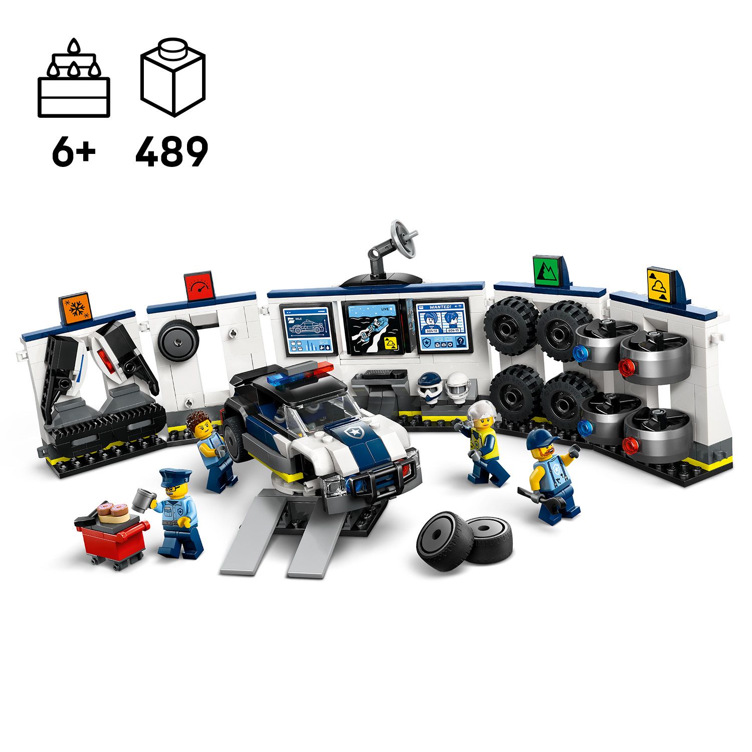 LEGO City 60457 Custom Police Car Garage (489 Pieces) | Shopee Singapore