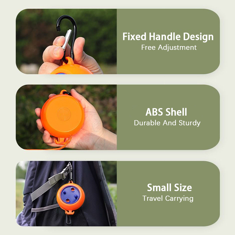 10m Camping Hanging Rope Retractable Extra Long Clothesline Automatic ...
