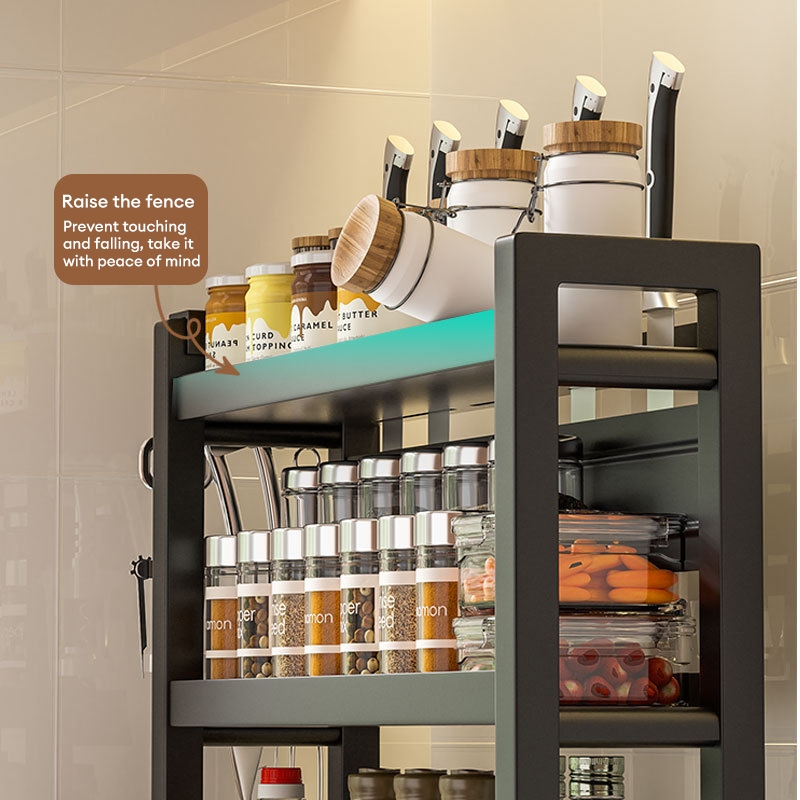 Spice Rack Storage Organizer - Multi-Purpose Kitchen Rack for Seasoning ...