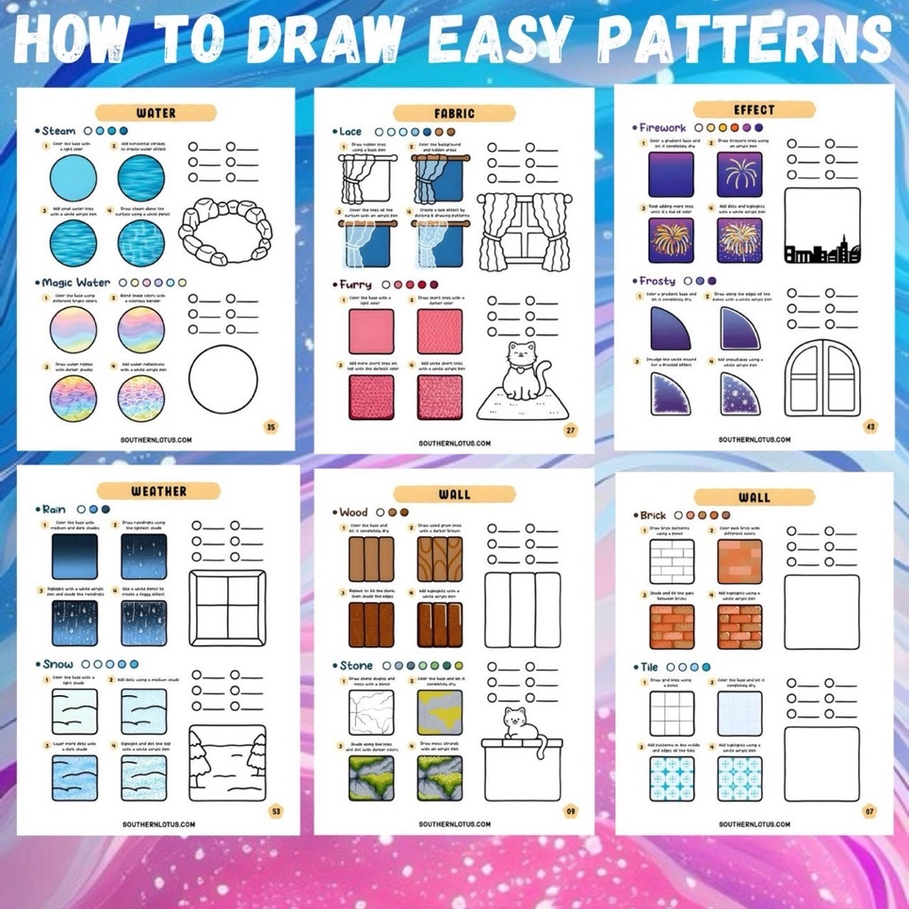 HOW TO DRAW EASY PATTERN – Coloring Book For Children, Teens & Adults ...