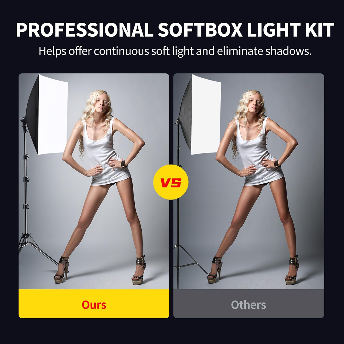 Lighting Softbox Set Studio Lighting Softbox Kit Light Lamp Bulb ...