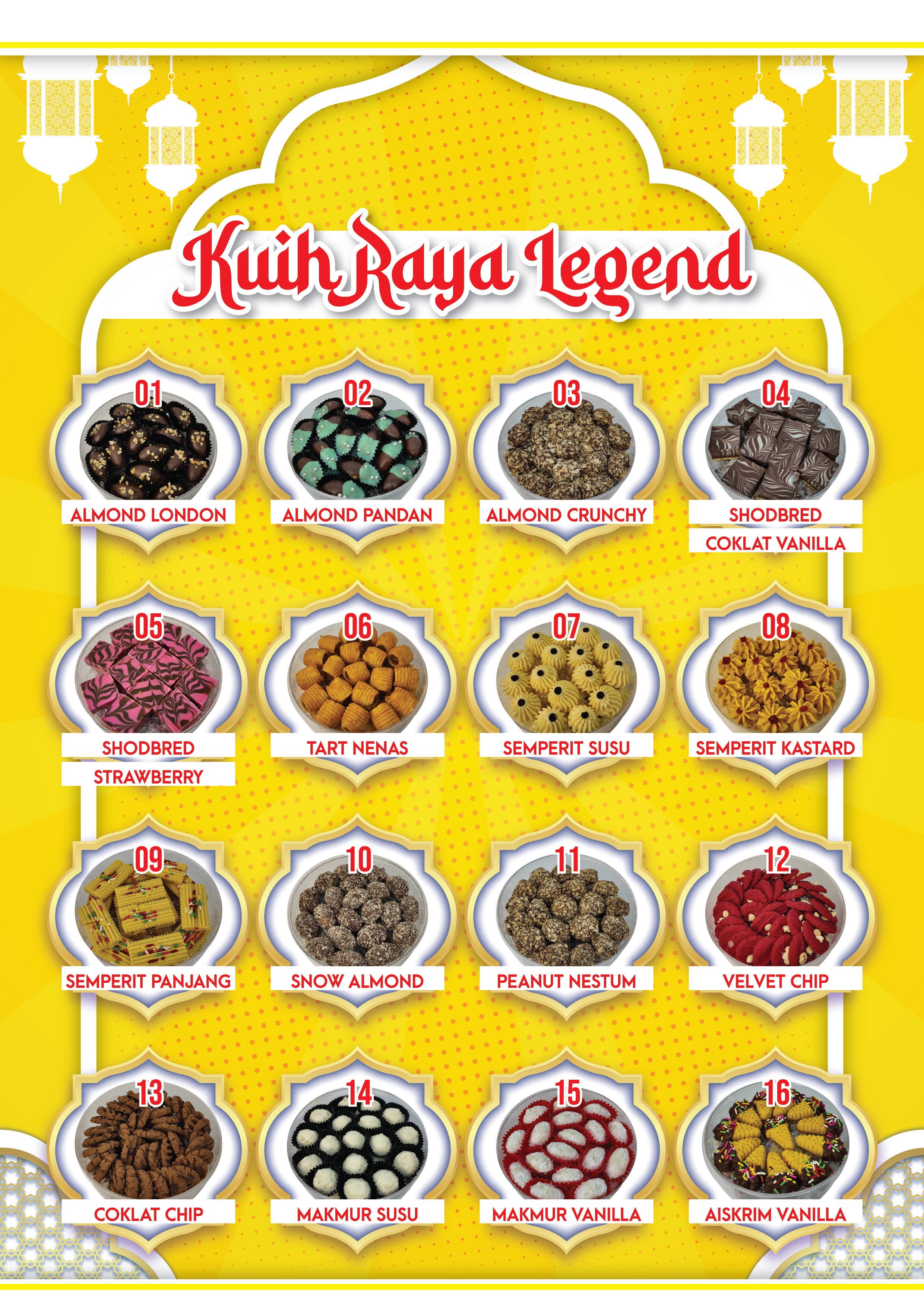 2025 VARIOUS HOMEMADE KUIH LEGEND BISCUITS RAYA 2025 100% BY PERRANG ...