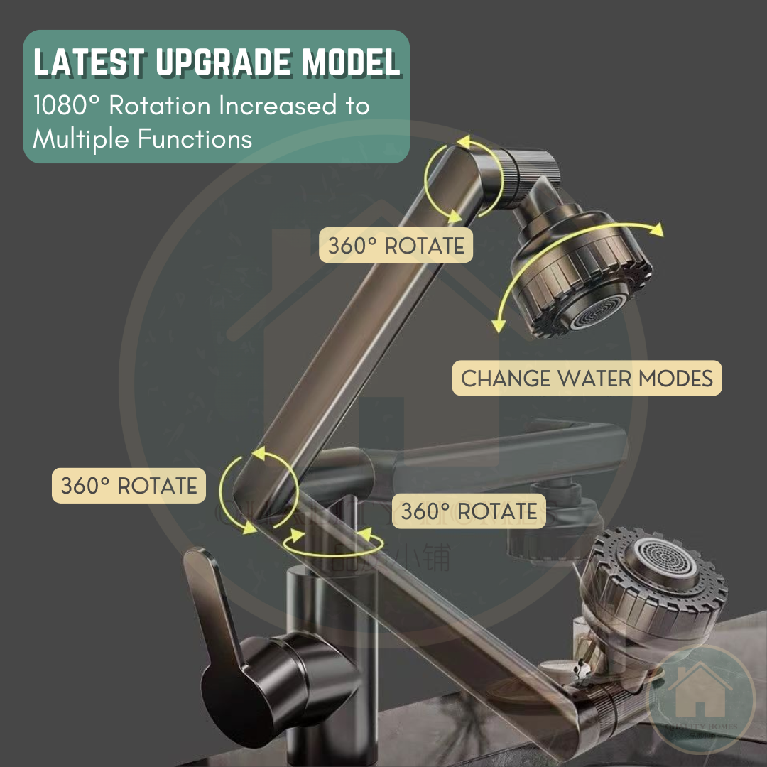 Quality Homes 1080 Rotation Faucet Stainless Steel Kitchen Sink Basin ...