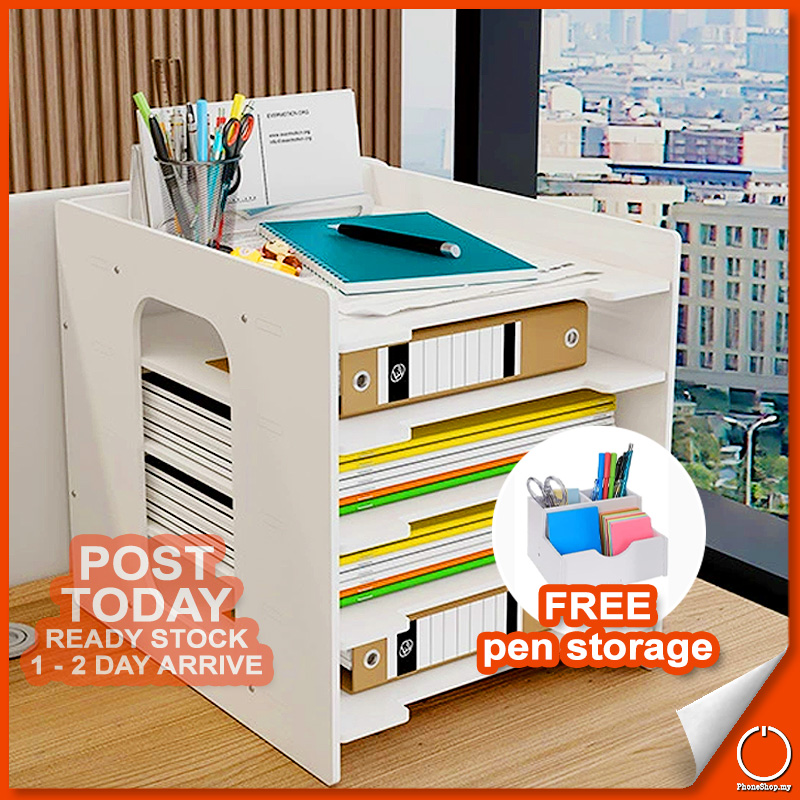 NEAT ORDER 5/7 Layers Multipurpose A4 Paper Rack Document Tray Table ...