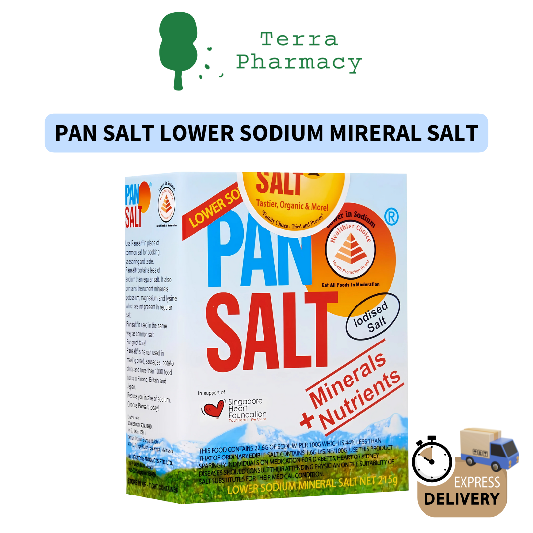 PAN SALT Lower Sodium Content + Minerals Nutrients 215g | Shopee Singapore