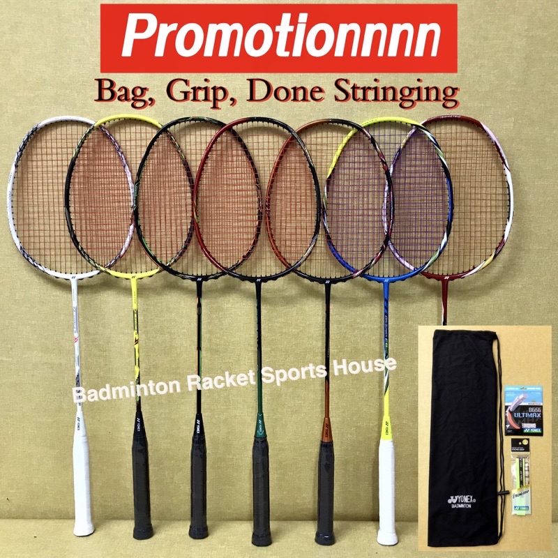 Yonexx Set FULL CARBON Badminton Racket 4U Max 24lbs Voltric Astrox ...