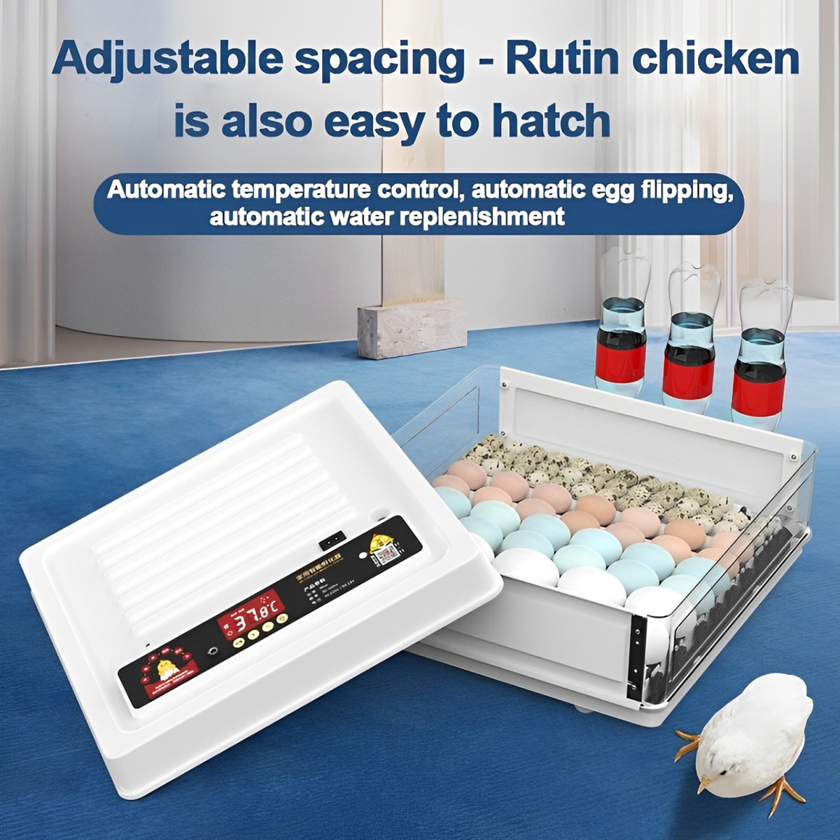 MESIN 134 Eggs Auto Turning Incubator Thermostatic Hatching Machine ...