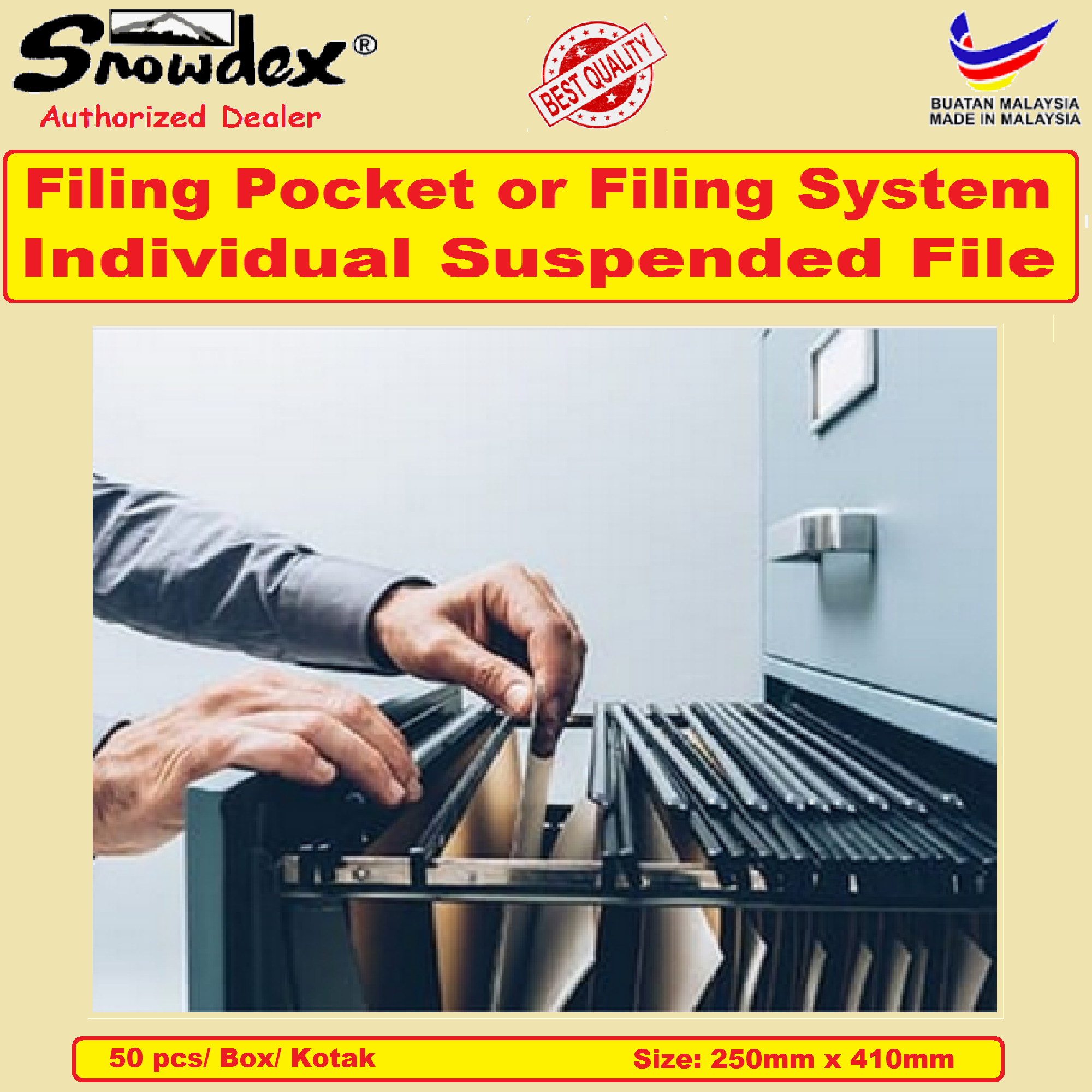 Snowdex Cabinet Filing System (INDIVIDUAL) Suspended File Suspension ...