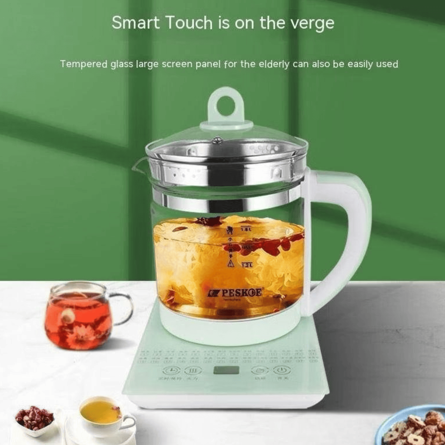 1.8L Portable Multi-Function Health Pot Kettle 28 Modes Electric Thick ...