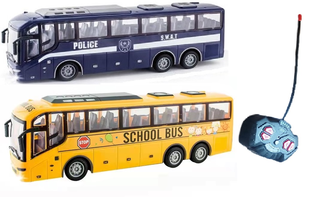 Simulation Remote Control Bus With Light Toy For Kids Vehicles RC ...