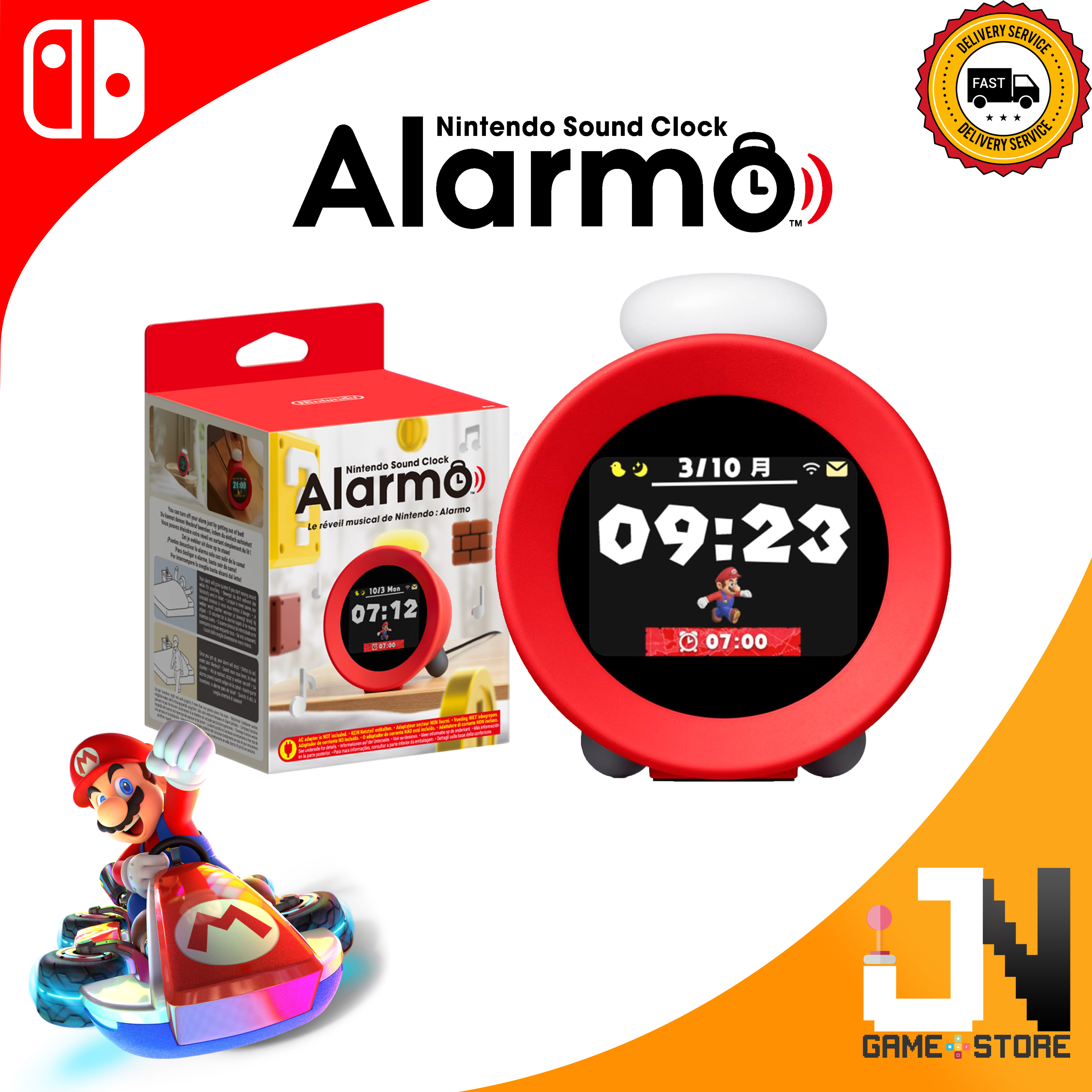 Nintendo Official Sound Clock Alarmo Motio Sensing Electronic Alarm ...