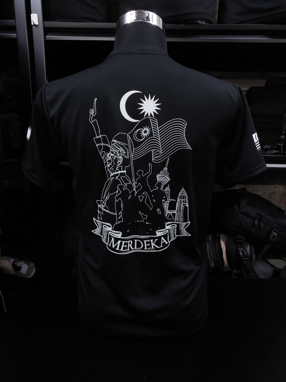 Dr Tactical Microfiber Silkscreen Printed T-Shirt Merdeka 2025 Version ...