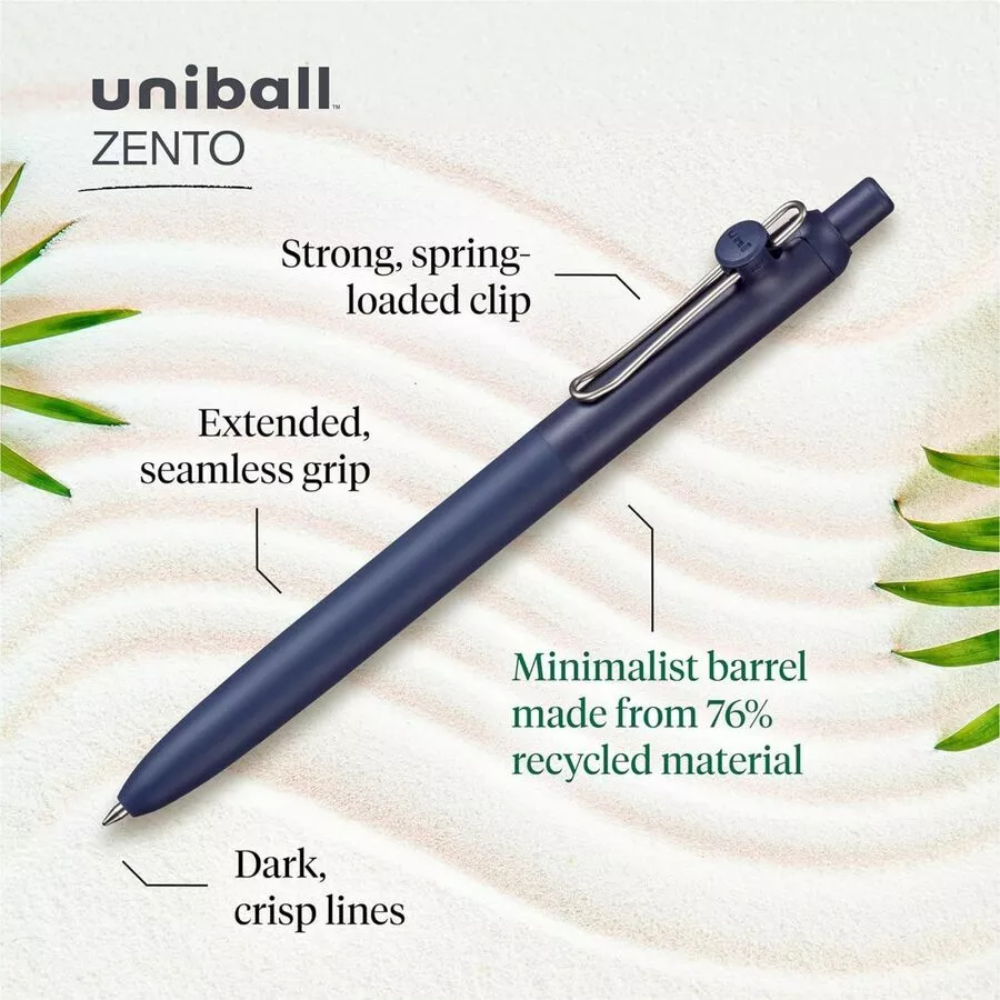 20本セット uniball ZENTO Signature model Amazon.com: Uniball Zento Liquid Gel Ink Retractable Pens