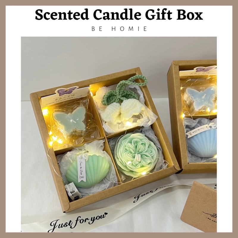 BEHOMIE Scented Candle Box Set | Aromatherapy Fragrance | Birthday for ...