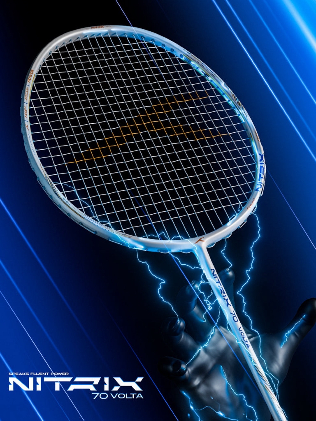 HUNDRED Nitrix 70 Volta 3U / 4U Professional Player Badminton Racket ...