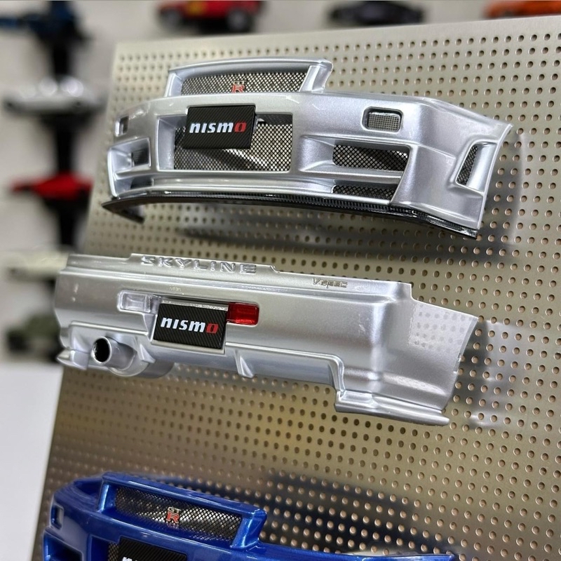 1:18 Scale Bumper Display Frame Honda S2000 Bumper and Nissan R34 ...