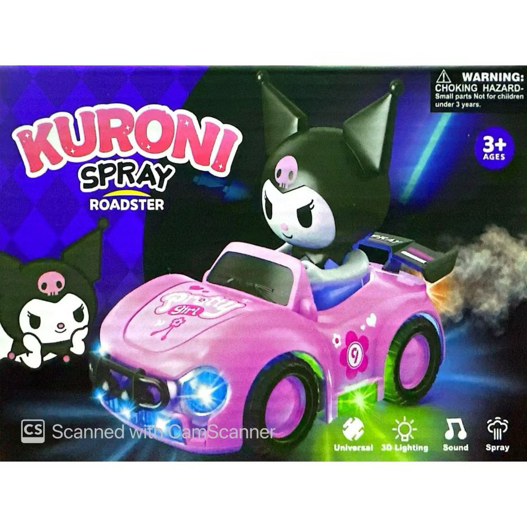 Kuromi Car Toy With Spray Effect 3D Lighting Sound | Shopee Singapore