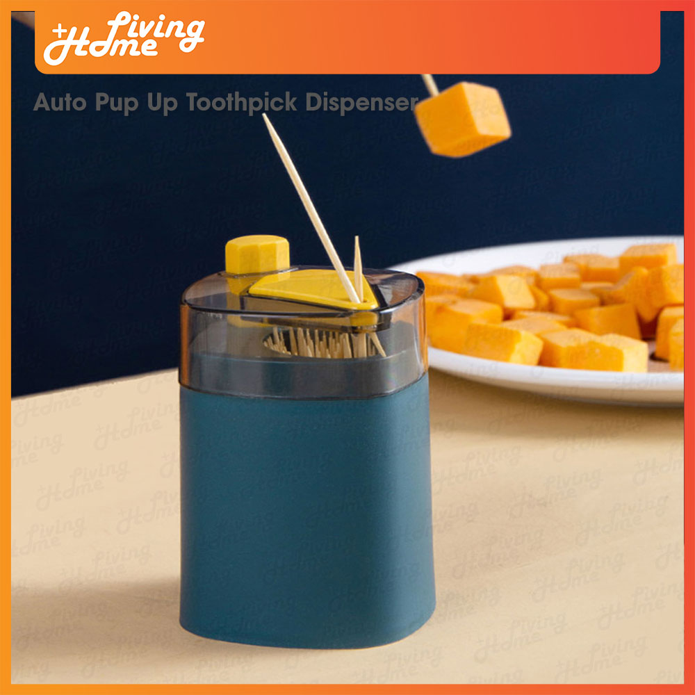 Dust Free Plastic Auto Pup Up Toothpick Dispenser Box / Pemegang Tusuk ...