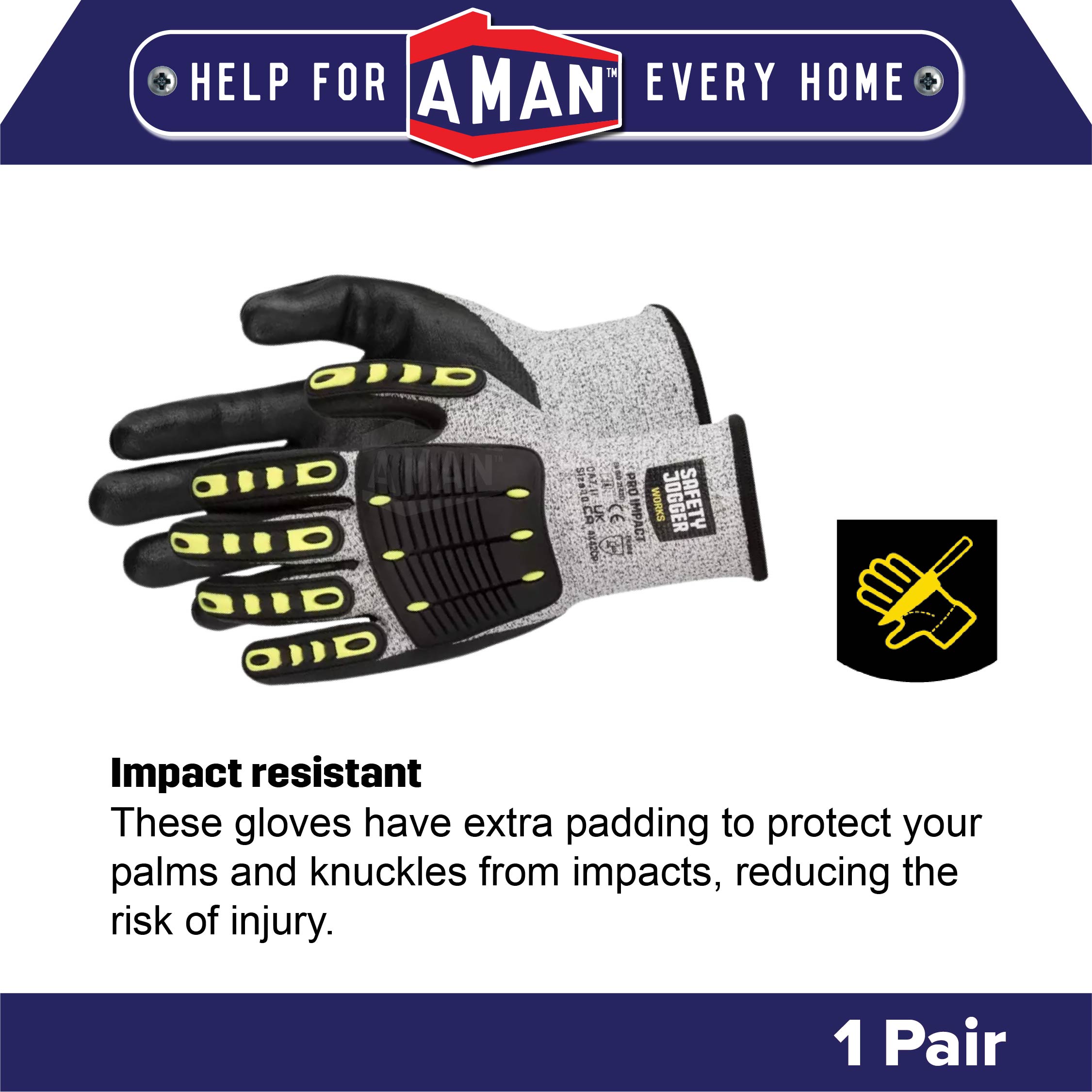 SAFETY JOGGER Proimpact HPPE Impact Protection Industrial Protective ...