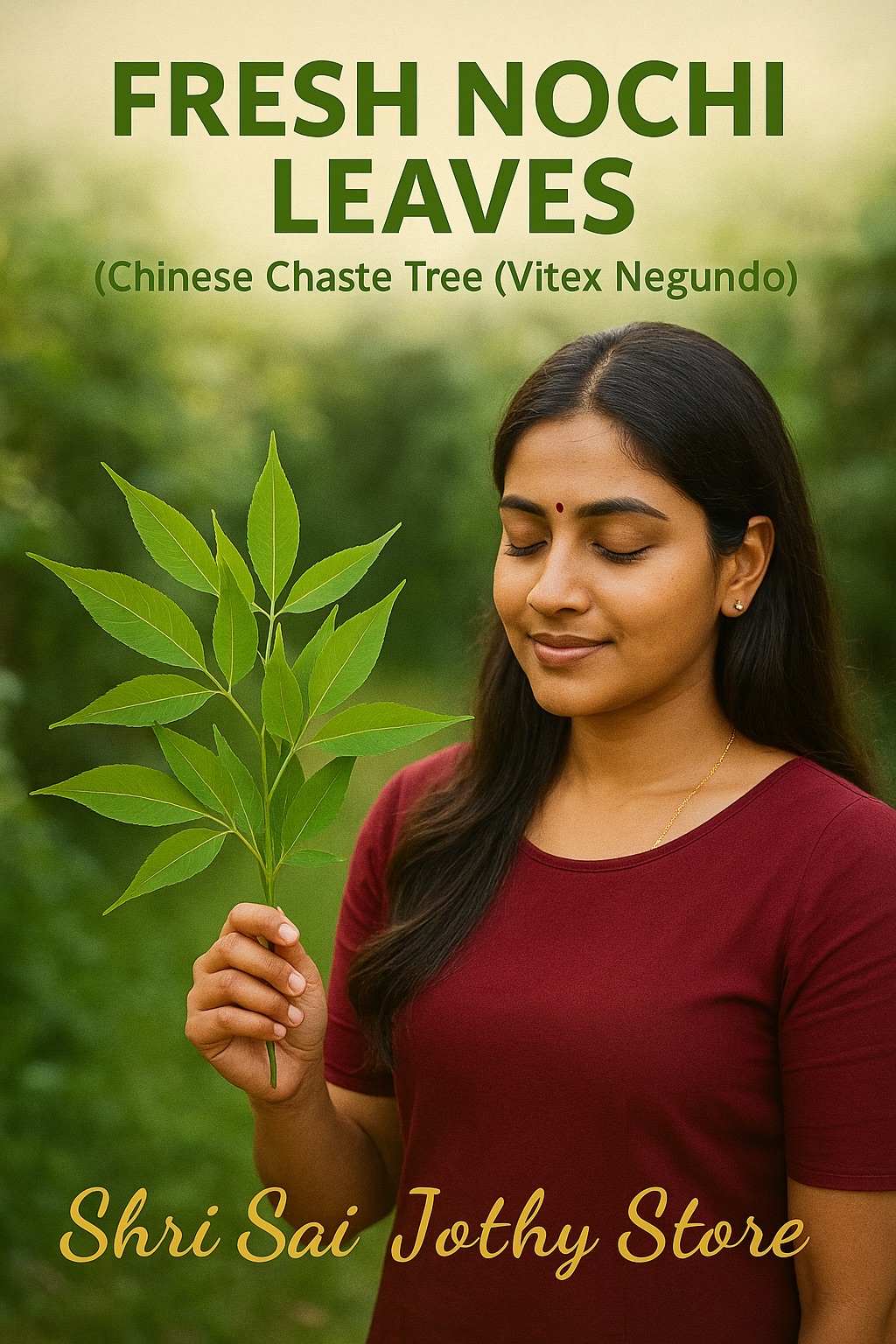 FRESH NOCHI LEAVES – Chaste Tree (Vitex Negundo) | Shopee Singapore