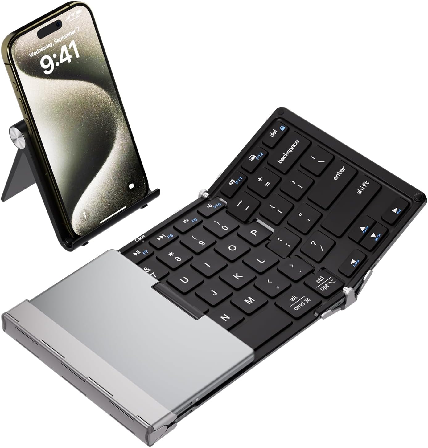 iClever BK05S Foldable Bluetooth Keyboard, Portable Wireless Folding