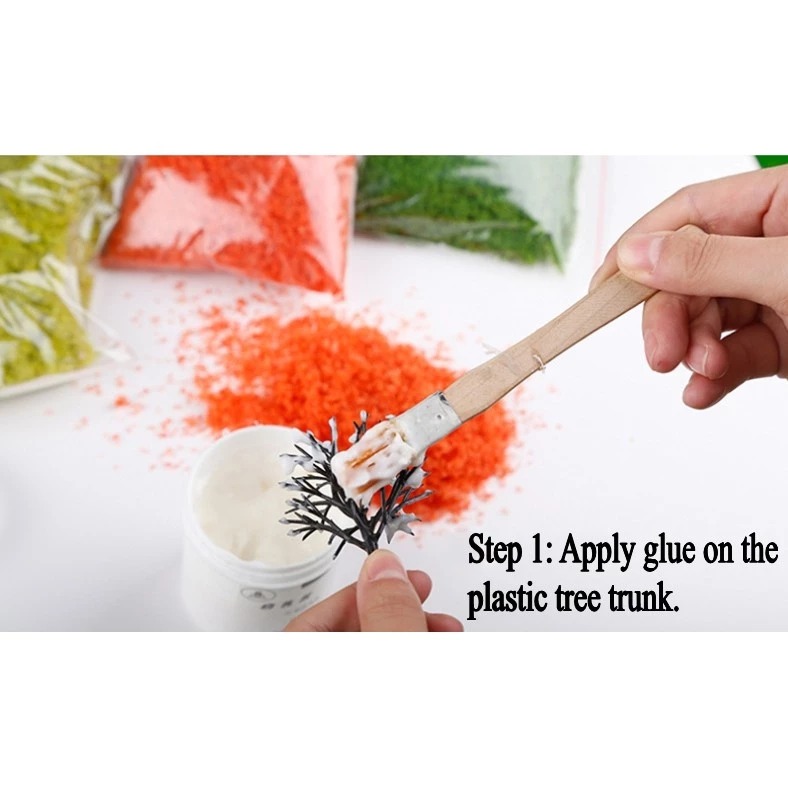 Powder Leaves for Diorama Modelling Scenery Several Green and Brown ...