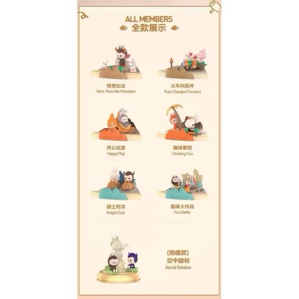 THE MONSTERS Playing Games Series Scene Sets Series Blind Box Labubu ...
