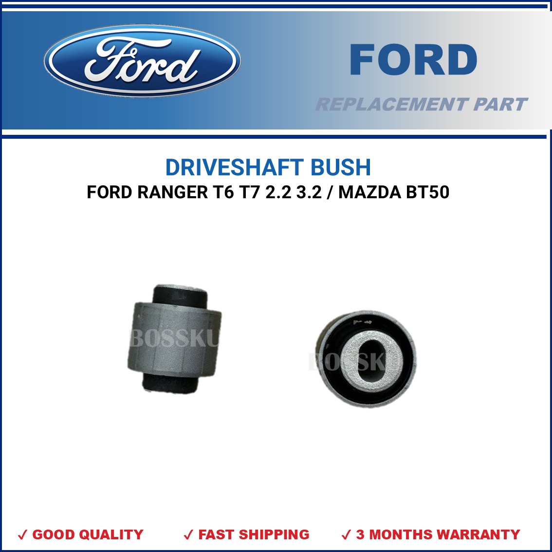 DRIVESHAFT BUSH - FORD RANGER T6 T7 2.2 3.2 / MAZDA BT50 | Shopee Singapore