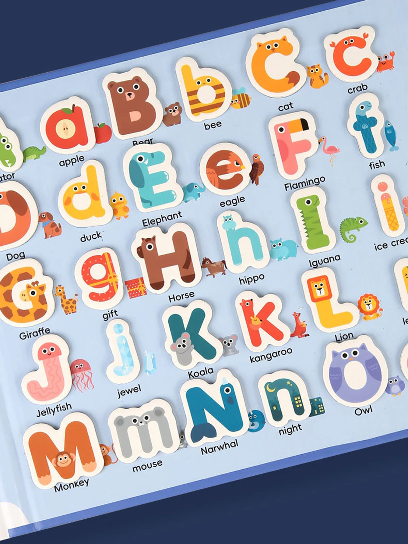 EZYLITTLES Magnetic Alphabet Letters Pairing Puzzle Busy Quiet Book ...