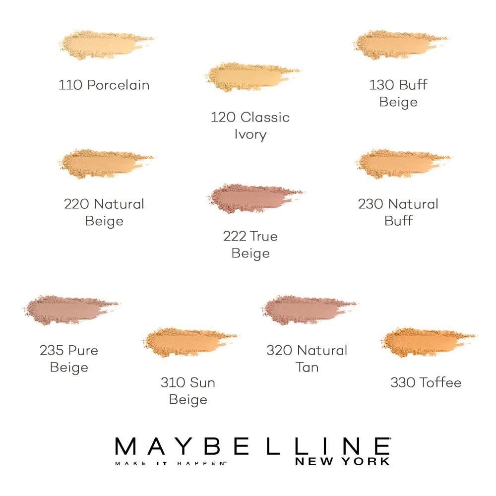 Maybelline Fit Me Matte + Poreless Pressed Powder - 16H Longwear Powder ...