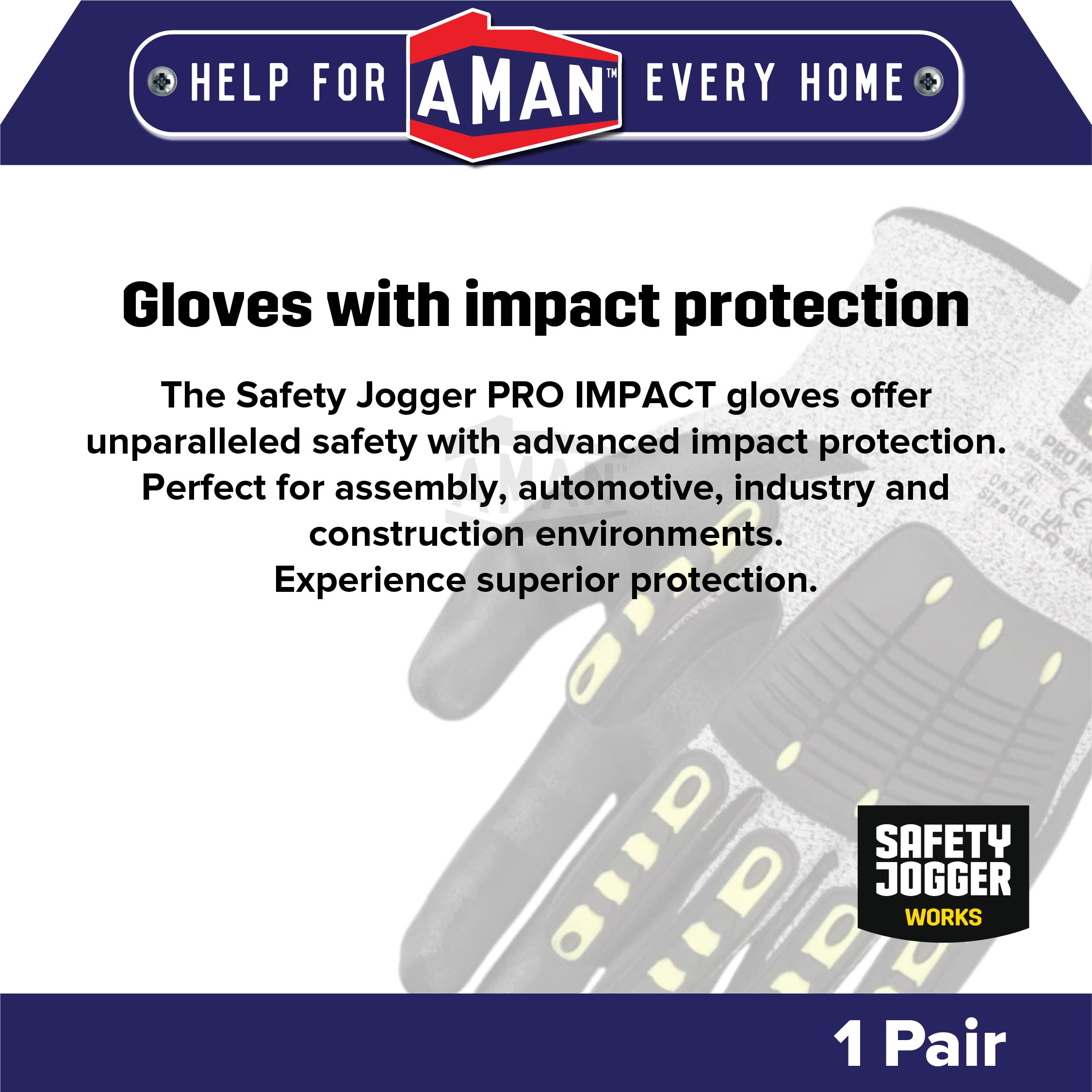 SAFETY JOGGER Proimpact HPPE Impact Protection Industrial Protective ...