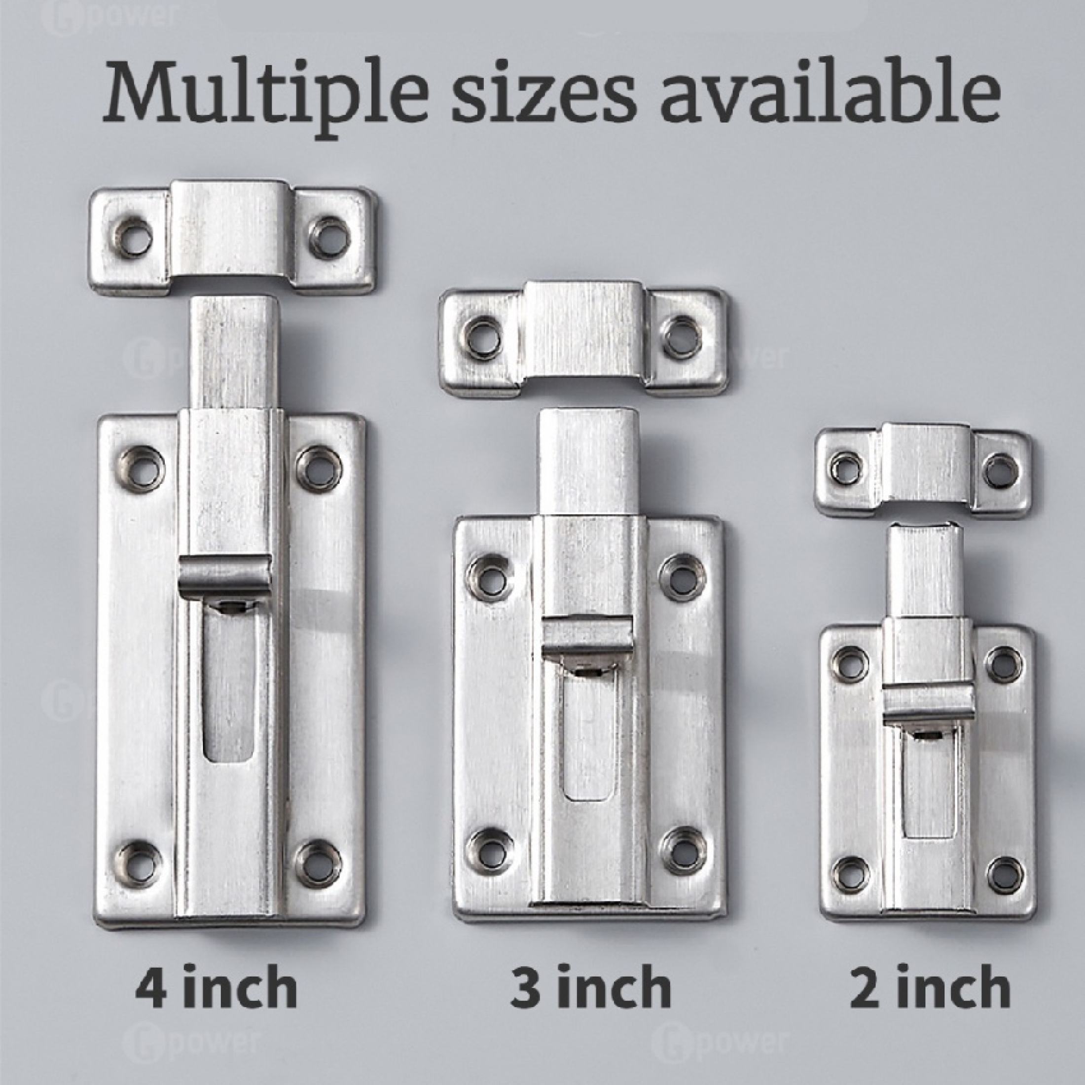 Square Bolt Slug Stainless Steel Security Safety Door Slide Latch Bolt ...