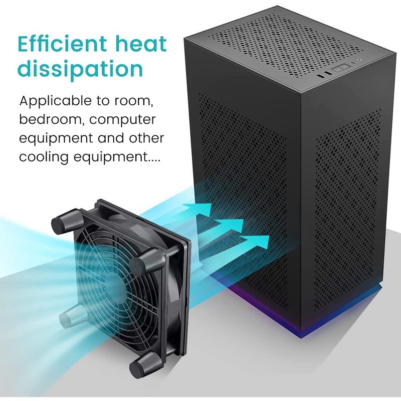 Powerful WiFi Router USB Fan 1800RPM 12CMCooling Fan For LCD TV Android ...