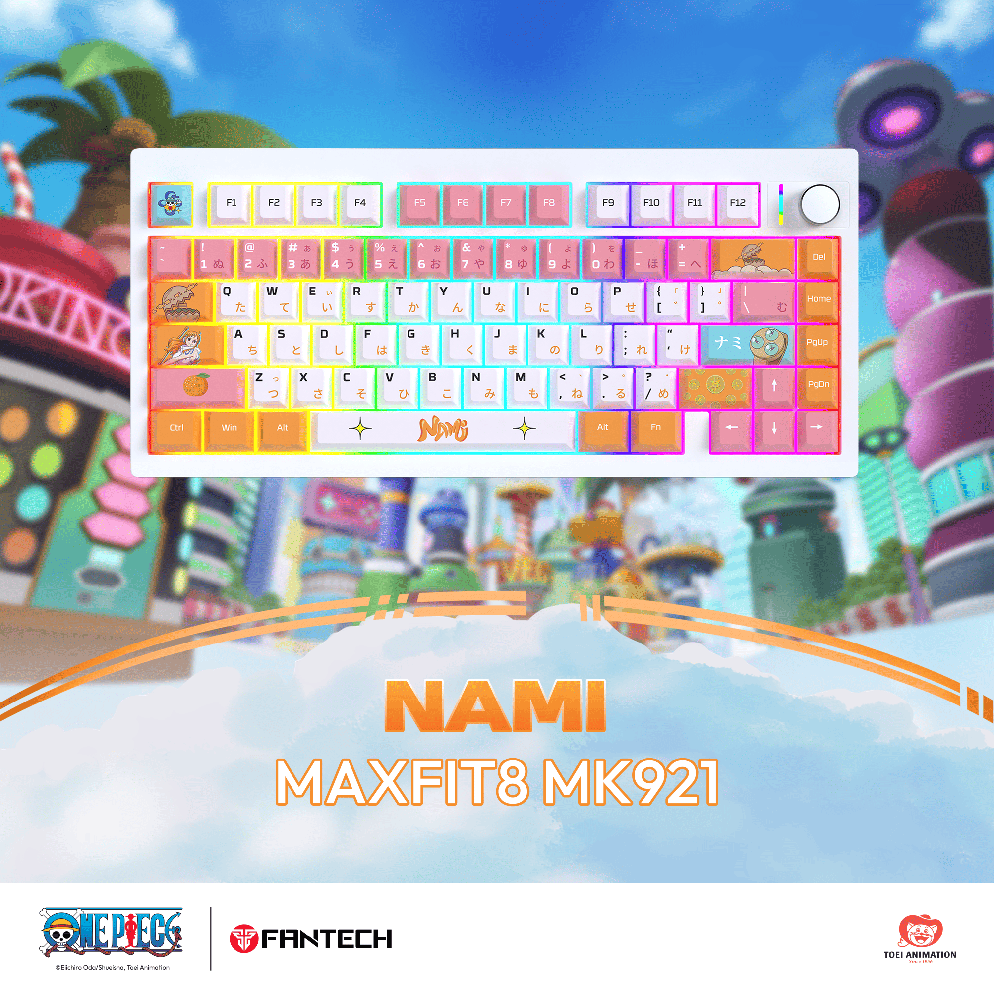 FANTECH x One Piece Nami Maxfit8 Gaming Keyboard MK921 | Shopee Singapore
