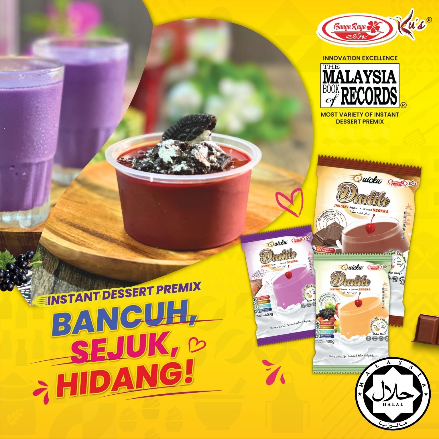 BUNGA RAYA KUS [Quicku] Dadah Powder Immediately 400g || BUNGA RAYA KUS ...