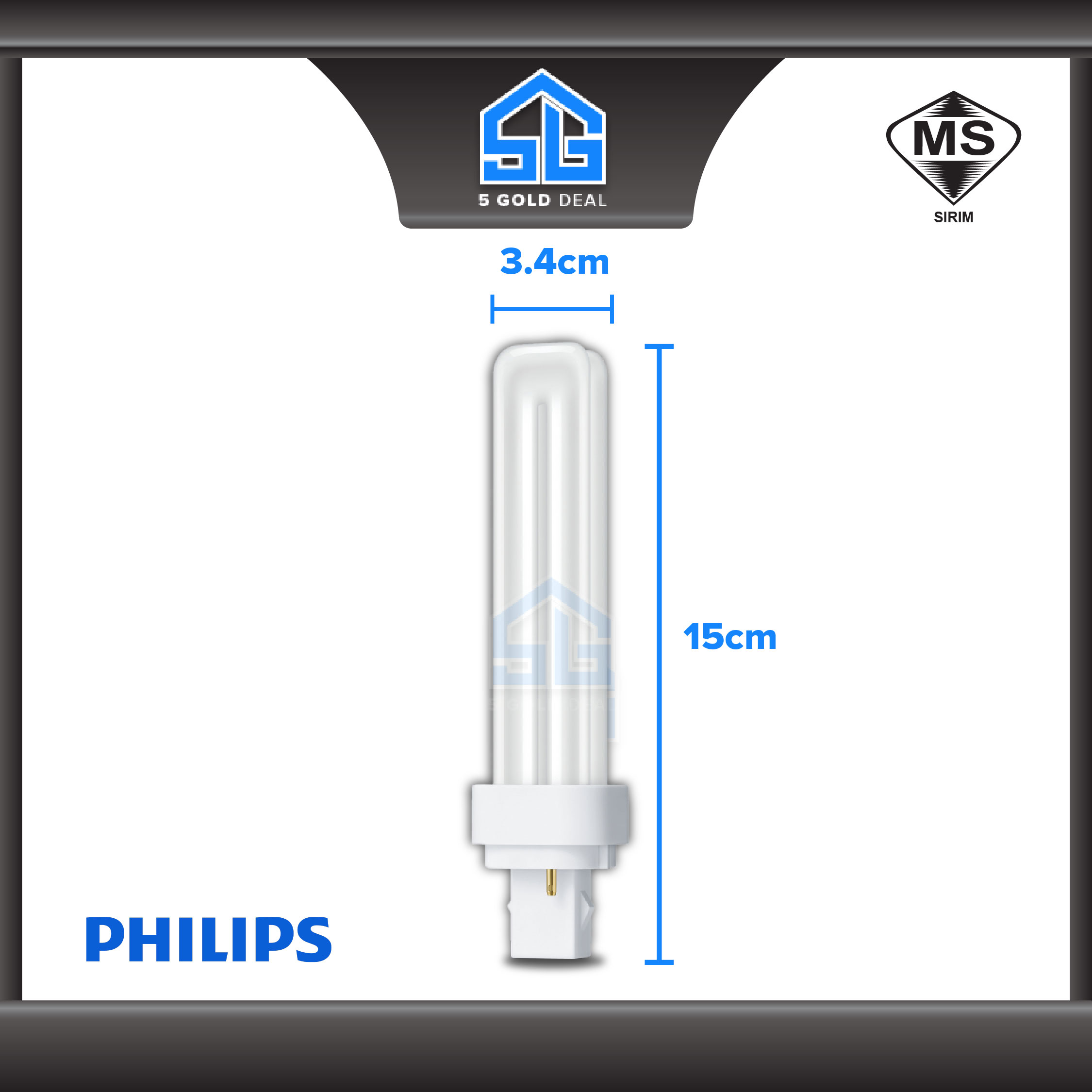 PHILIPS 2 Pin Master PLC-2P 18W Energy Saving PHILIPS PLC G24D Light ...
