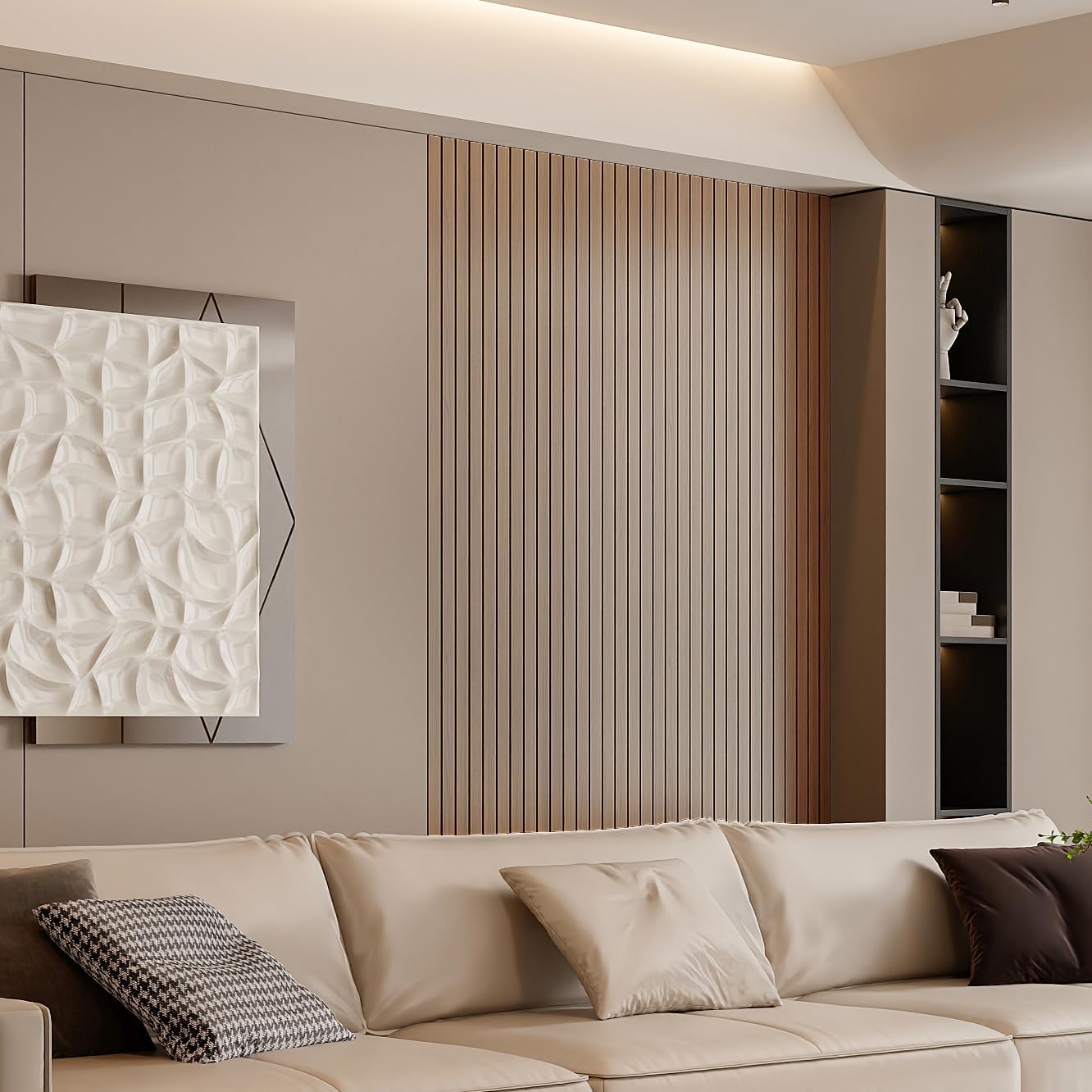 0.5*10M 3d wood foam wallpaper Wood Wall Panel Wallpaper Dinding Bilik ...