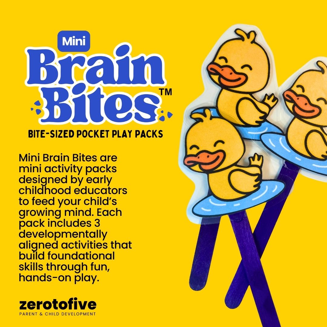 Zerotofive Mini Brain Bites Activity Five Little Ducks in the Pond ...
