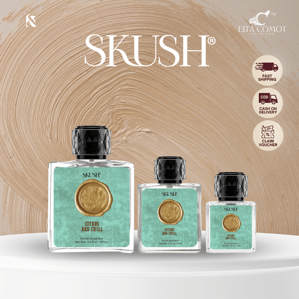 [ NEW PERFUME 2026 ] SKUSH Citrus&Chill For Unisex Minyak Wangi Badan ...