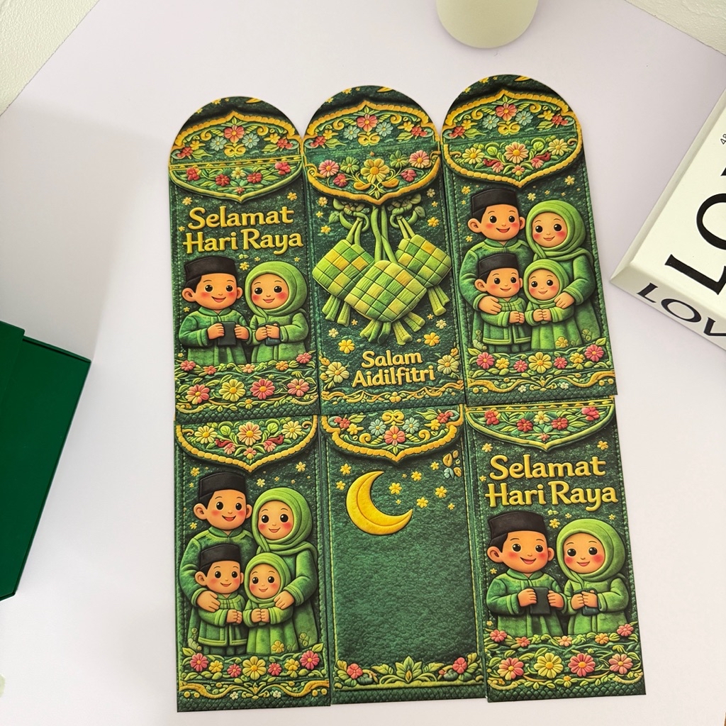 Sampul Raya Sampul Duit Raya 2026 Angpau Hari Raya 6pcs Angpau Raya ...