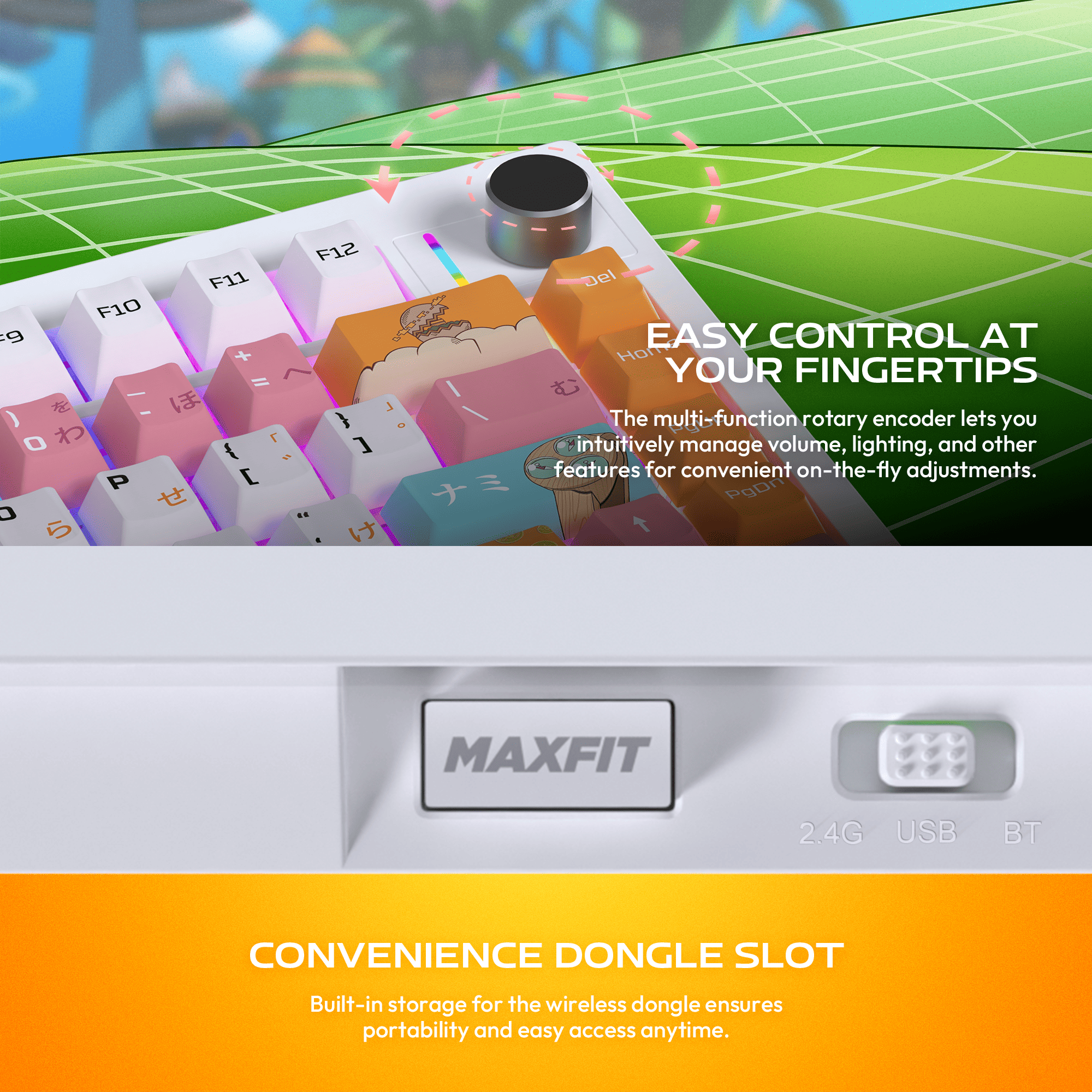 FANTECH x One Piece Nami Maxfit8 Gaming Keyboard MK921 | Shopee Singapore