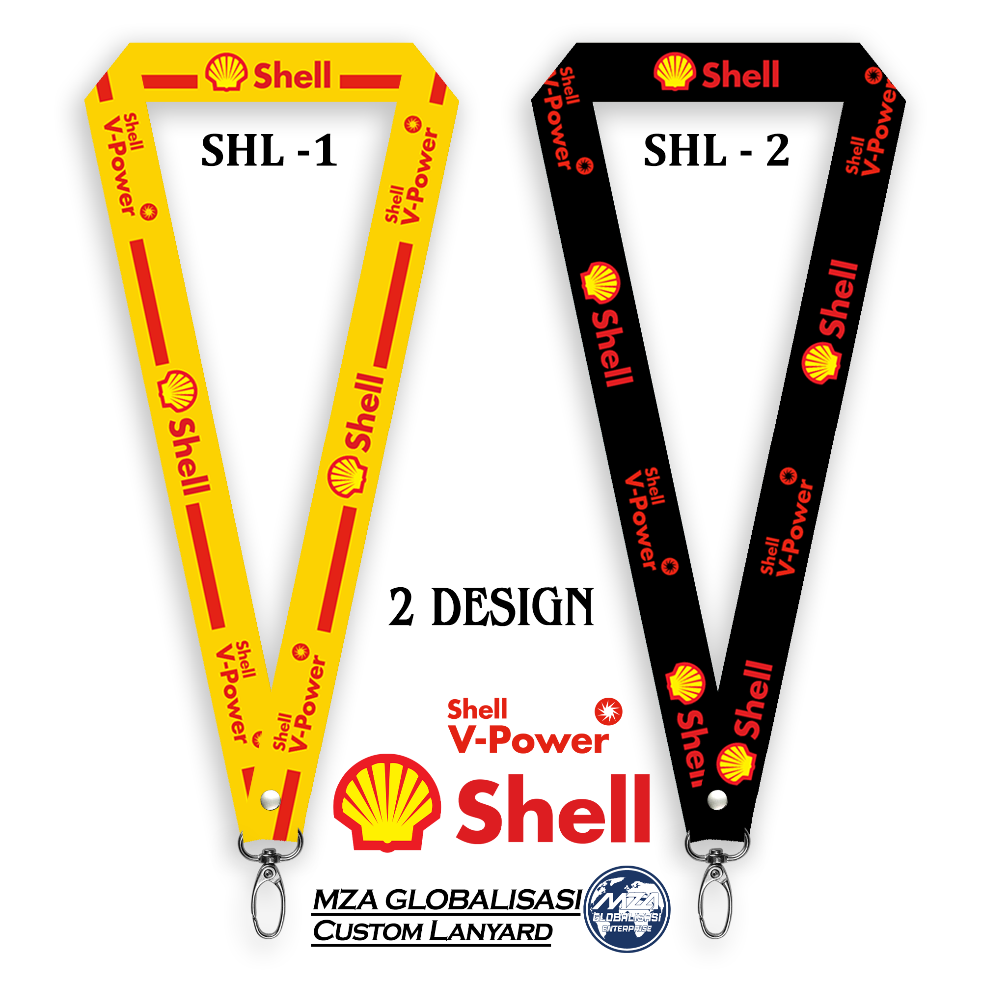 2 DESIGN LANYARD SHELL V-POWER + FREE ID Card Holder | PREMIUM QUALITY ...