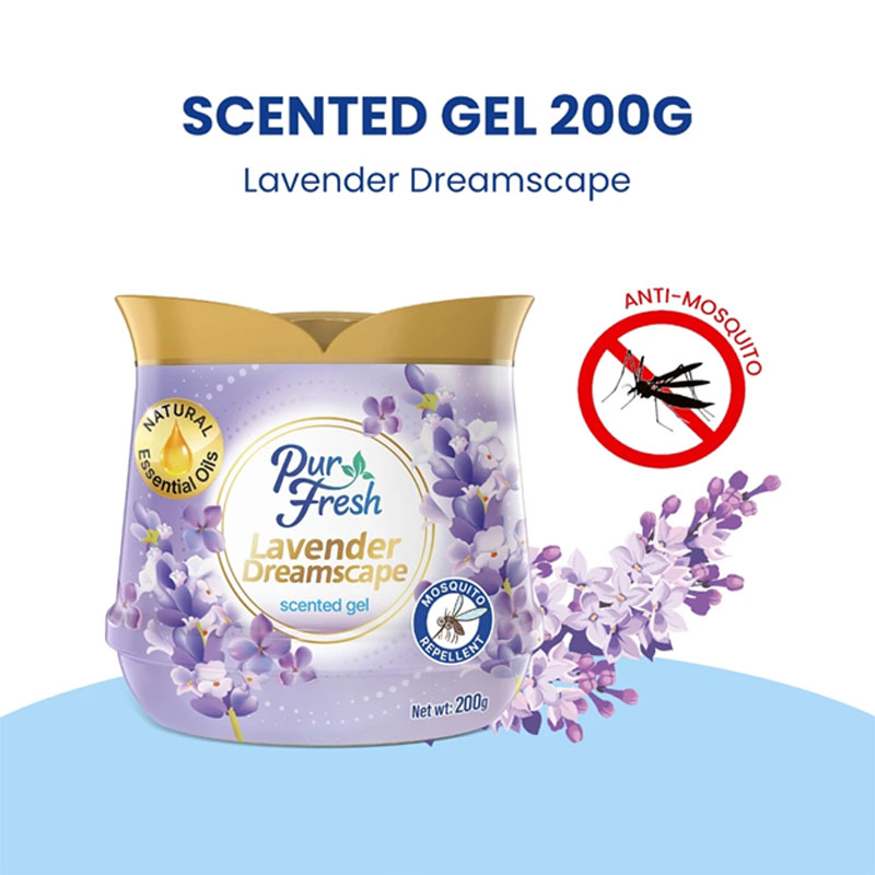 Purfresh Lavender Dreamscape Scentes Gel Mosquito Repellent 200g ...