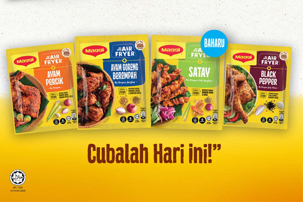 MAGGI AIR FRYER Paste 100 g | Spicy Fried Chicken | Tandoori | Mixed ...