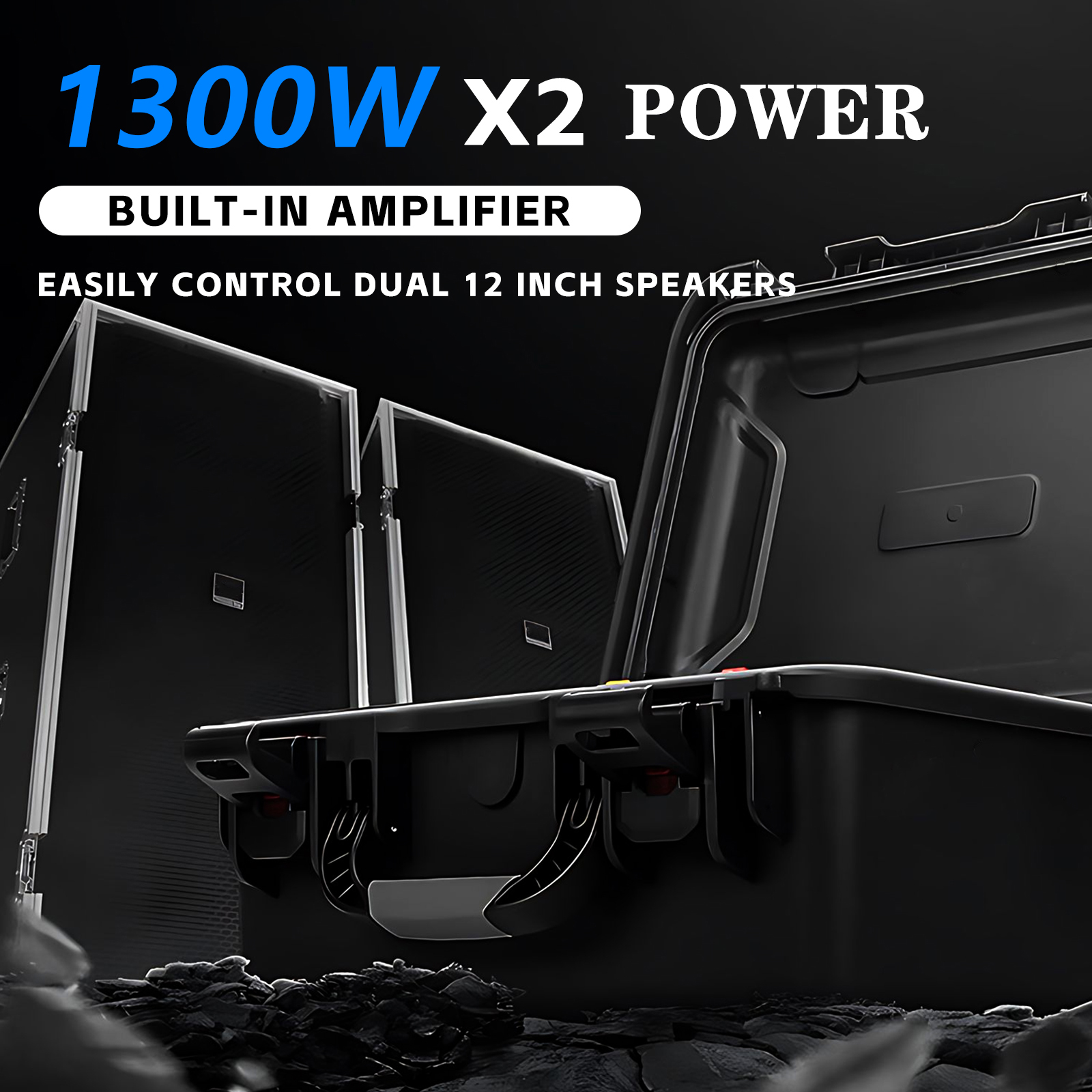 SHALANRA PIX-802D PRO Professional Rack-Mount Audio Amplifier, Dual ...