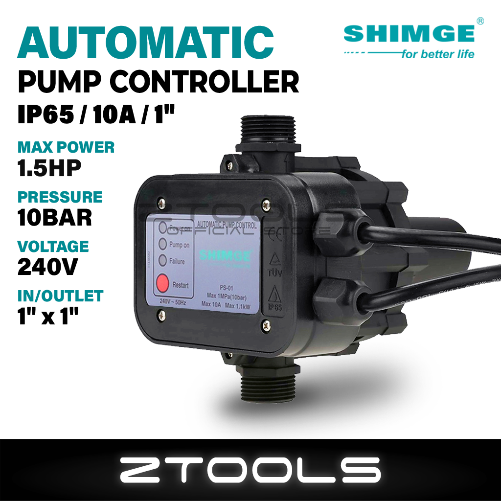 ZTOOLS SHIMGE Automatic Pressure Controller 1.5HP Water Booster Pump ...