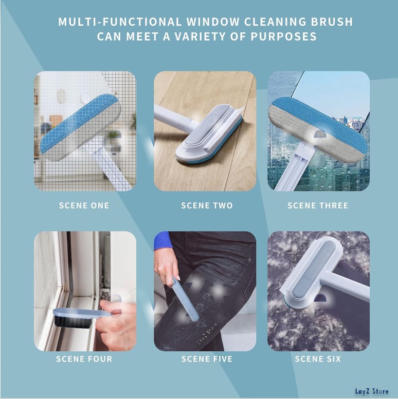 Window Screen Cleaning Brush, Mesh Screen Cleaner 4 in 1 Window mesh ...